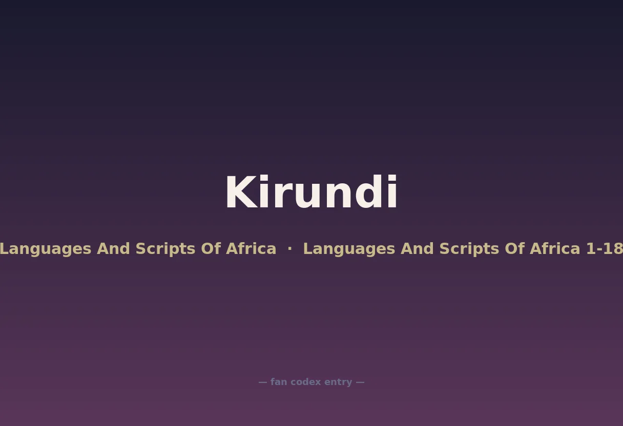 Kirundi