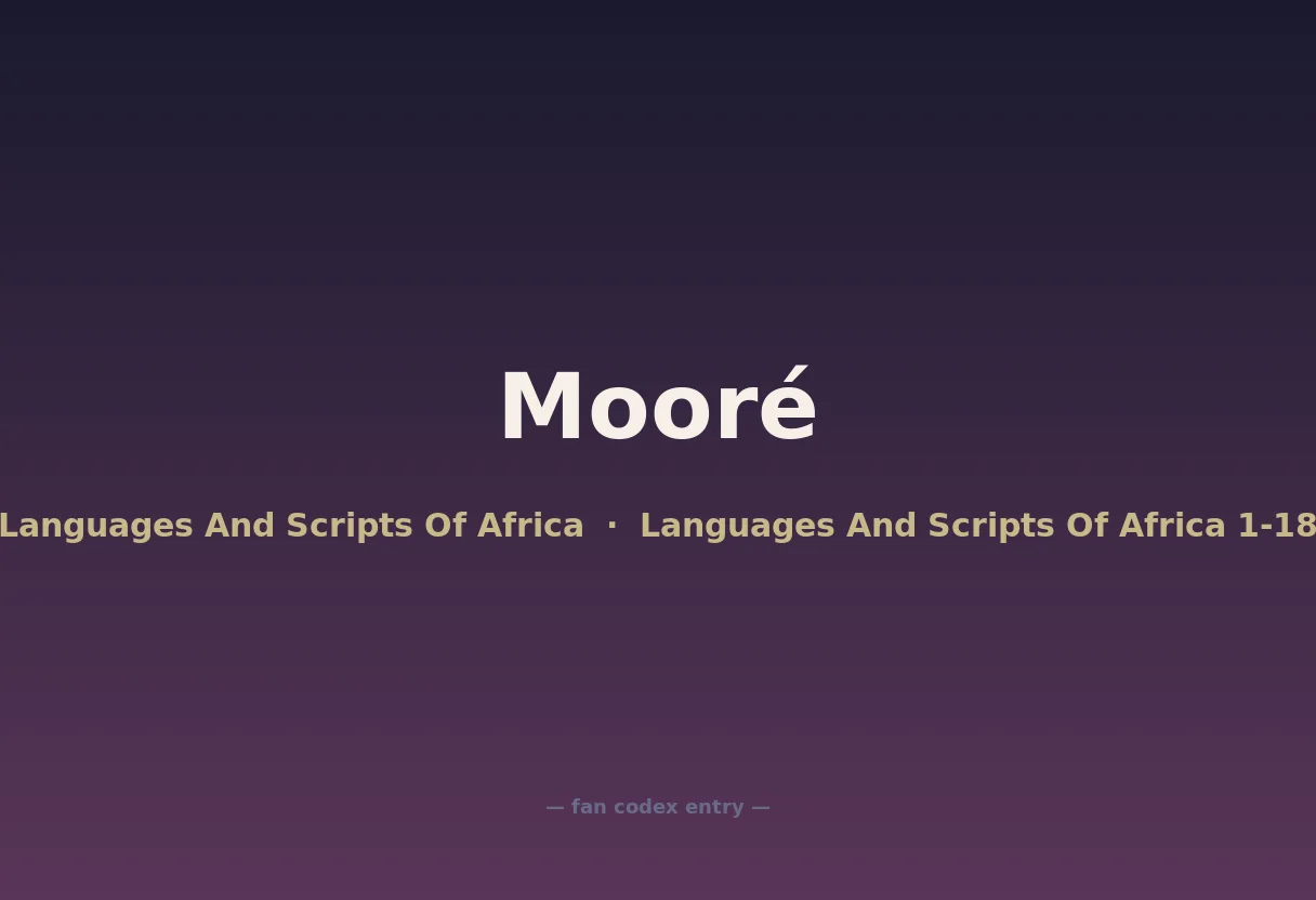 Mooré